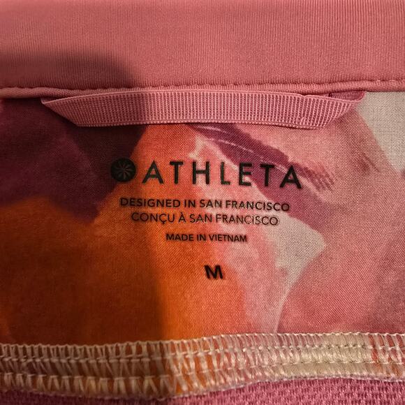 Women's Athleta Pink Floral "Run With It Printed Jacket" | Size Medium - Picture 11 of 12